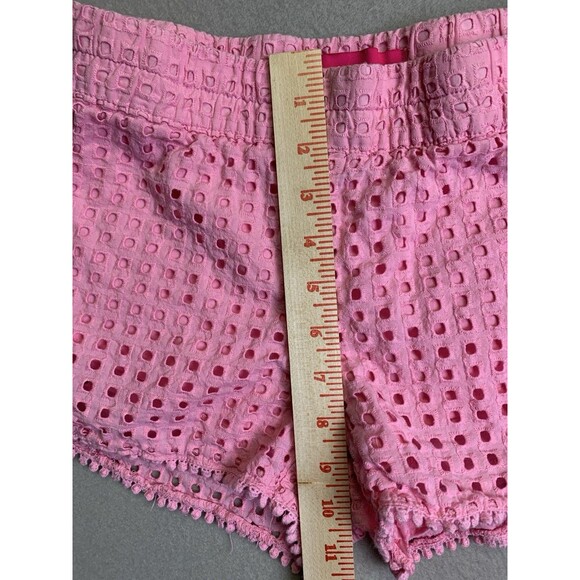 Lilly Pulitzer For Target Shorts Woman Small Eyelet Lined Pull On Beach Vacation - Picture 6 of 7